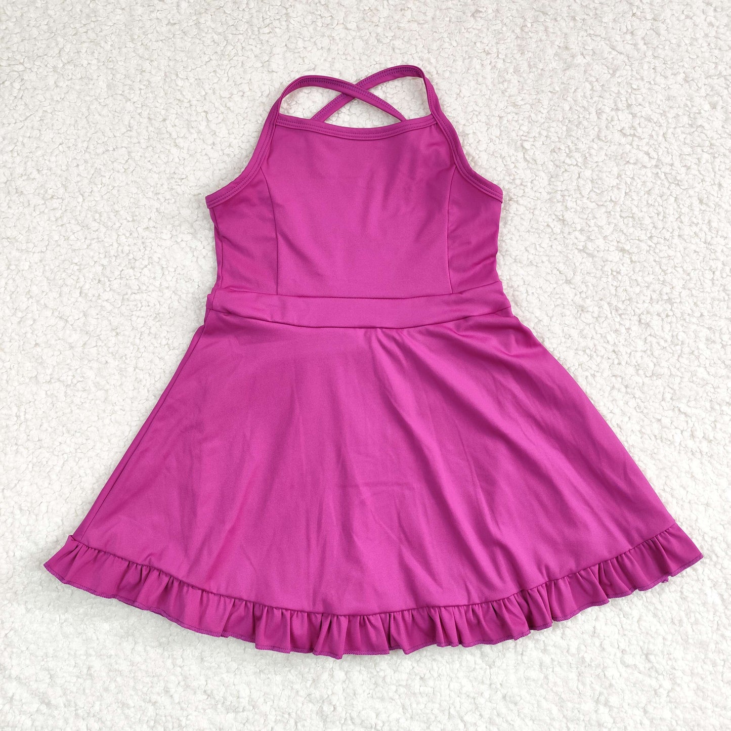 Baby Girl Sibling Yoga Sleeveless Sports Shorts Dress