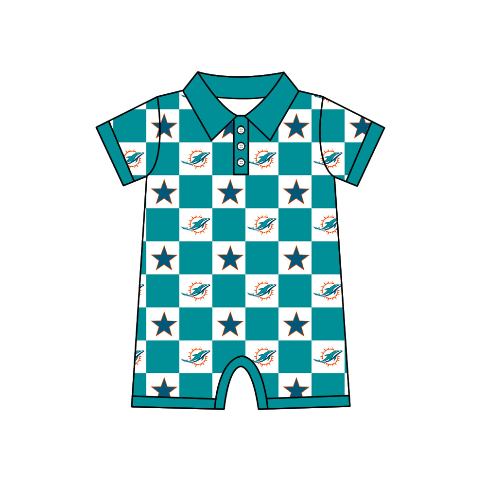 ( Moq 5 Each Style ) Baby Boys Girls Toddler Bows Team Sibling Green Shorts Dress Shirt Set Clothes