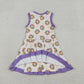 Girls Kids Sleeveless Donuts Skort Yoga Active Mardi Gras Dress