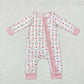 Pre-order Baby Girl Christmas Soldier Zipper Pink Romper