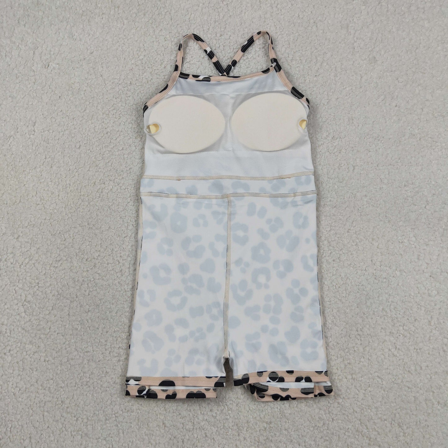 Baby Girls Kids Sleeveless Leopard Yoga Shorts Knee Length Dress RTS