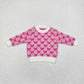 Baby Girl Long Sleeves Pink Bows Sweater