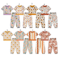 ( Moq 5 Each Style ) Sibling Baby Girls Kids Short Sleeves Flower Shirts Pants Sets Clothes