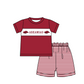 ( Moq 5 ) Baby Boys Toddler Short Sleeves Pigs Shirt Stripes Shorts Team Summer Set