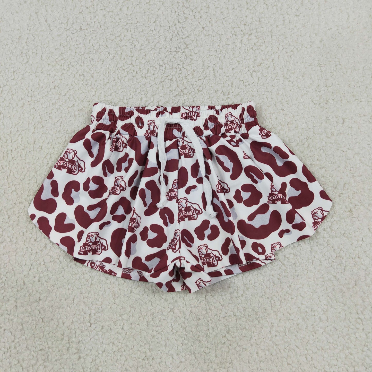 Baby Girls Kids Leopard Dogs Team Yoga Active Ruffle Shorts Bottom RTS