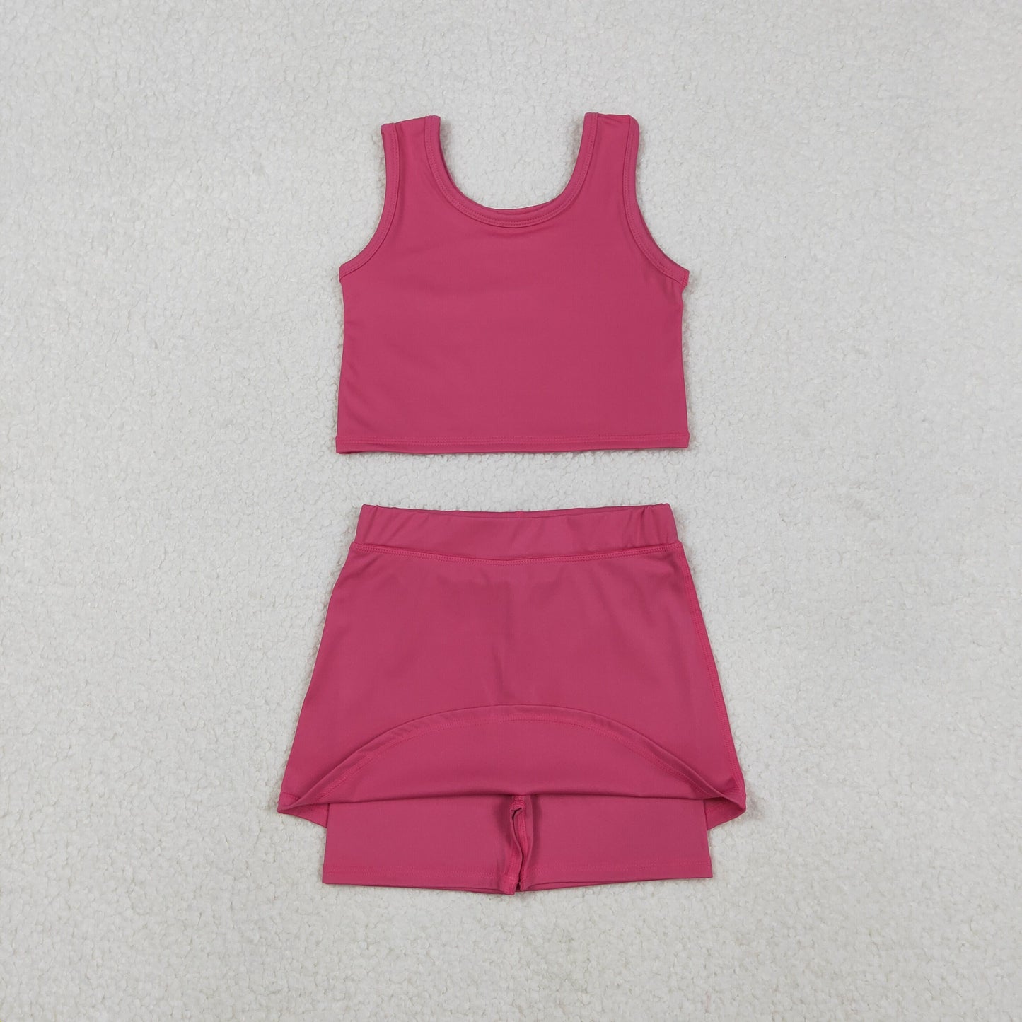 Baby Girl Sleeveless Watermelon Red Vest Tops Shorts Skirt Skort Yoga Active Set RTS