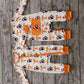 Baby Girl Infant Long Sleeves Christmas Dog Team Zipper Romper Moq 5