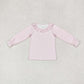 Baby Girl Long Sleeves Pink Plaid Tee Shirt