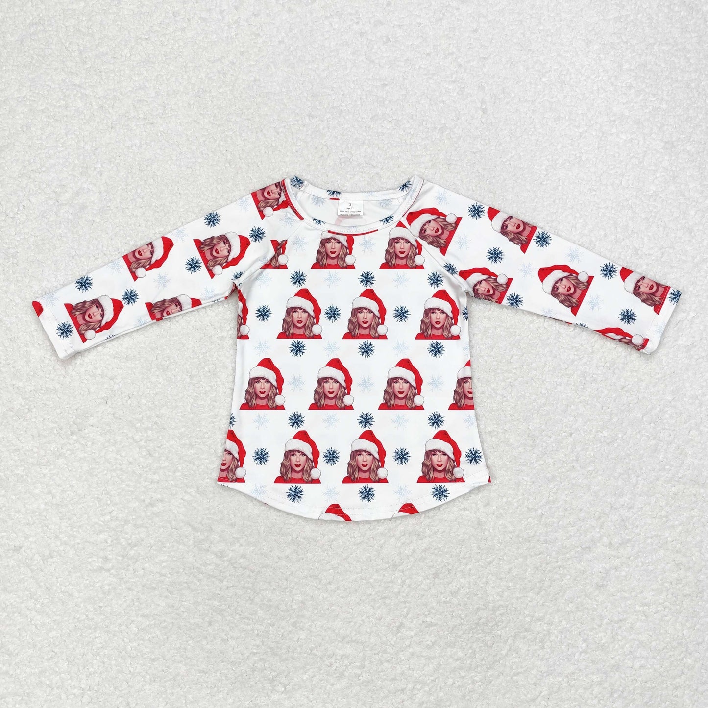 Baby Girl Long Sleeves Christmas Singer Shirt Tops