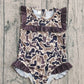 Baby Girls Kids Short Sleeves Deer Camo Ruffle One-piece Swimsuit RTS