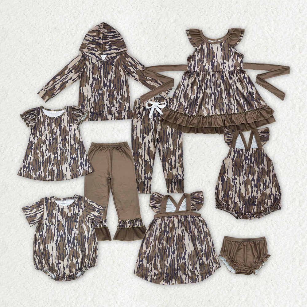 Baby Boy Girl Camo Sibling Hunting Outfit Clothes Sets