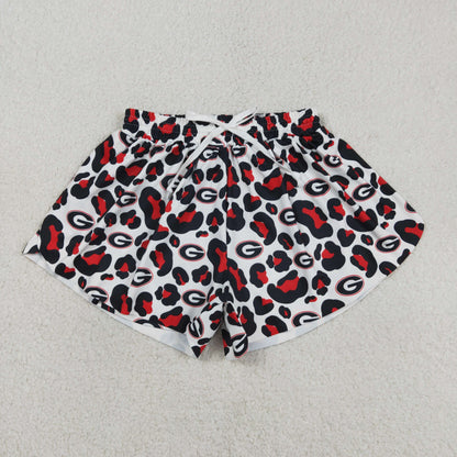 Sibling Baby Girls Adult Women G Leopard Team Yoga Active Ruffle Shorts Dress RTS