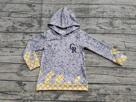 Baby Kids Adult Long Sleeves CR Team Family Grey Hoodie Shirt ( Moq 5 )