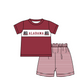 ( Moq 5 ) Baby Boys Toddler Short Sleeves Elephant Shirt Stripes Shorts Team Summer Set