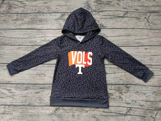 Baby Kids Toddler Long Sleeves Leopard Team Hoodie Shirt Tops Moq 5