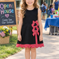 Baby Girls Kids Sleeveless Plaid Bows Shorts Scallop Dress Yoga Active Black Clothes RTS