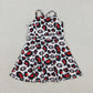 Baby Girls Kids Straps Leopard G Team Yoga Active Shorts Knee Length Dress RTS