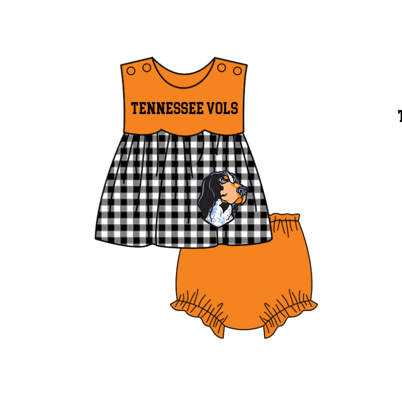 ( Moq 5 Each Style ) Baby Boys Girls Kids Dog Plaid Team Sibling Rompers Dress Sets