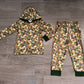 Baby Boys Kids Ducks Camo Hoodie Pullover Pockets Pants Green Set Clothes RTS