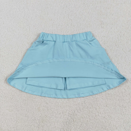 Baby Girl Blue Shorts Skirt Pockets Cotton Skort  RTS
