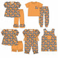( Moq 5 Each Style ) Baby Boys Girls Kids Fall Pumpkins Checked Sibling Rompers Sets Clothes