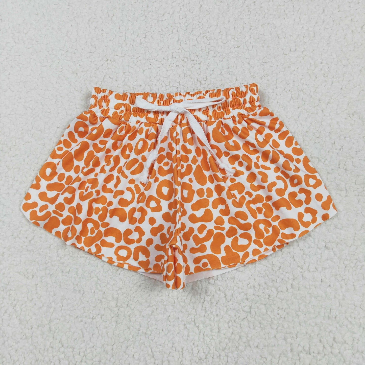 Baby Girl Summer Orange Leopard Shorts Bottoms RTS