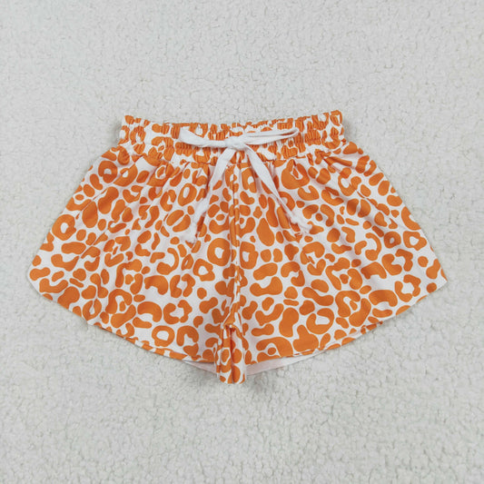 Baby Girl Summer Orange Leopard Shorts Bottoms RTS