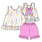 ( Moq 5 Each Style ) Sibling Baby Girls Kids Birthday Sets Dress Summer Clothes