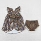 GBO0272 Baby Girl Short Sleeves Camo Tops Bummie Shorts Set