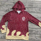 Baby Kids Adult Long Sleeves Team Family Red Hoodie Shirt ( Moq 5 )