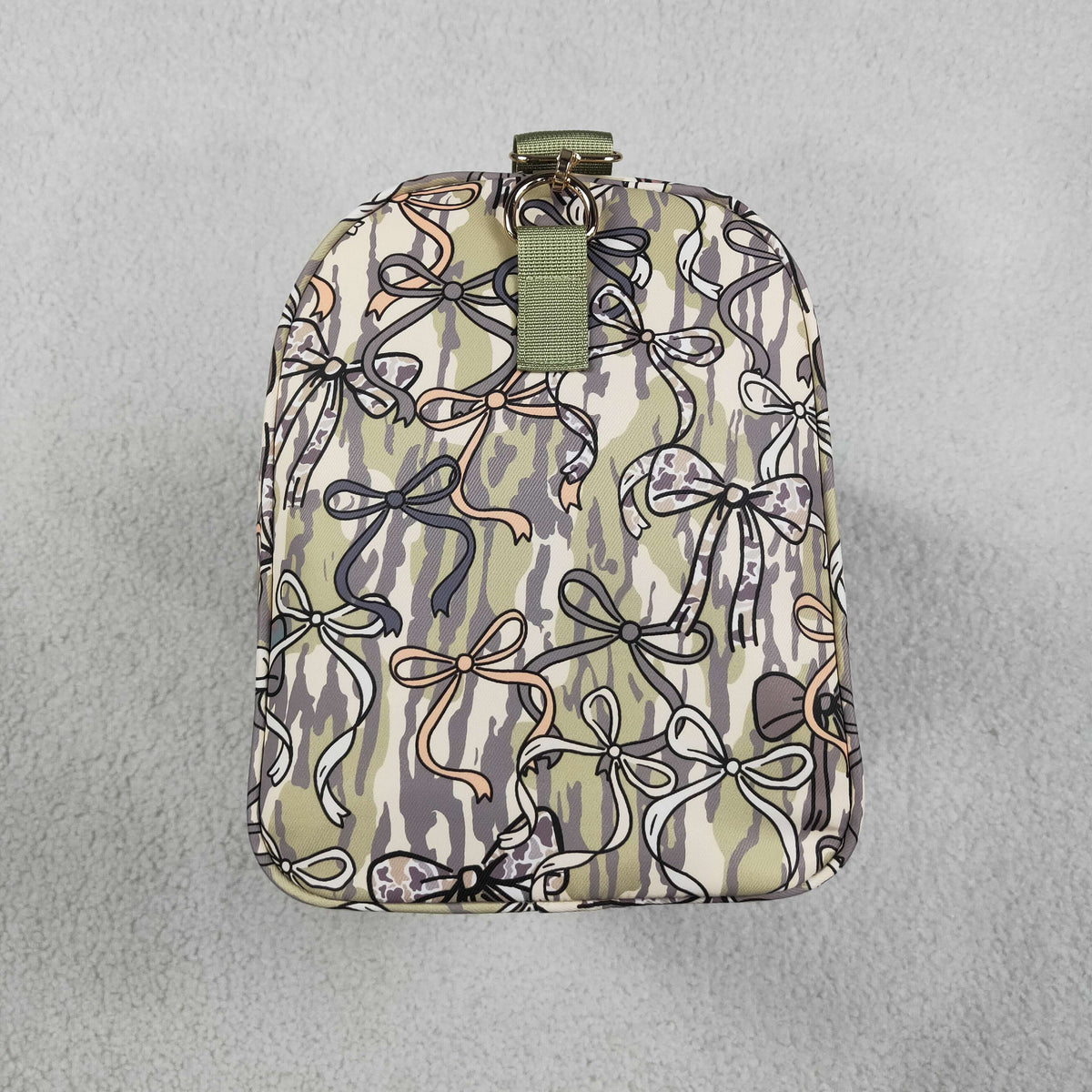 Baby Girls Kids Adult Bows Camo Print Travel Package Gym Bags RTS