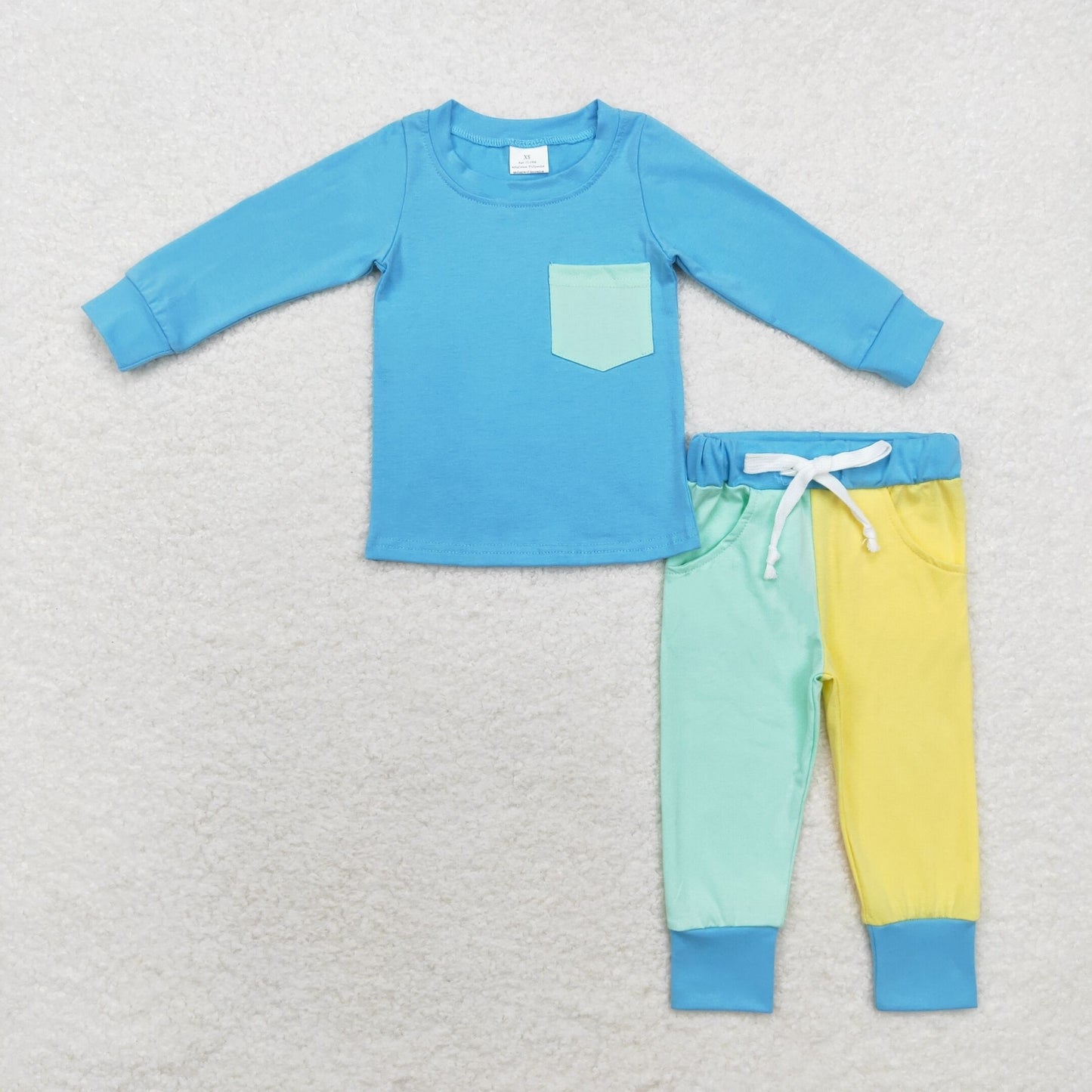 Baby Boy Long Sleeves Shirt Pocket Pants Cotton Set