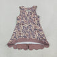 Baby Girls Kids Sleeveless Camo Bows Shorts Scallop Dress Yoga Active Clothes RTS