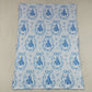 Baby Girls Kids Castles Blue Bows Floral Blanket RTS
