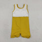 Baby Girls Sleeveless Ruffle Knee Length Yoga Yellow Dress with Shorts RTS