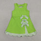 Baby Girls Sleeveless Bows Yoga Shorts Ruffle Knee Length Green Dress Scallop Clothes RTS