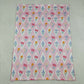 Baby Kids Flower Plaid Pink Blanket RTS