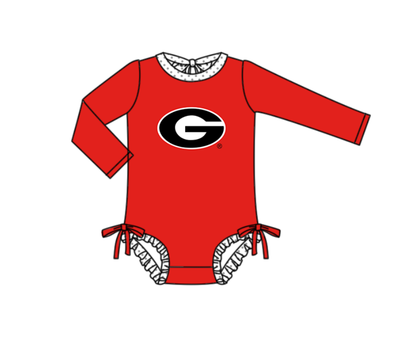 ( Moq 5 Each Style ) Baby Boys Girls Kids Team Sibling Red Jumpsuits Sets Swimsuits