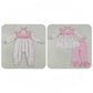 Baby Girl Long Sleeves Pink Bows Pumpkins Sibling Ruffle Fall Romper Set RTS