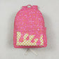 Baby Girl Toddler Plaid Candy Pink Backpack Bags RTS