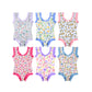 ( Moq 5 Each Style ) Sibling Baby Girls Kids Sleeveless Flower Summer One-piece Swimsuits