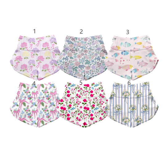 ( Moq 5 Each Style ) Sibling Baby Girls Kids Flower Shorts Bottoms Summer Clothes