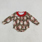 Sibling Boys Girls Kids Christmas Cookies Long Sleeves Romper Dress Outfit Clothes RTS