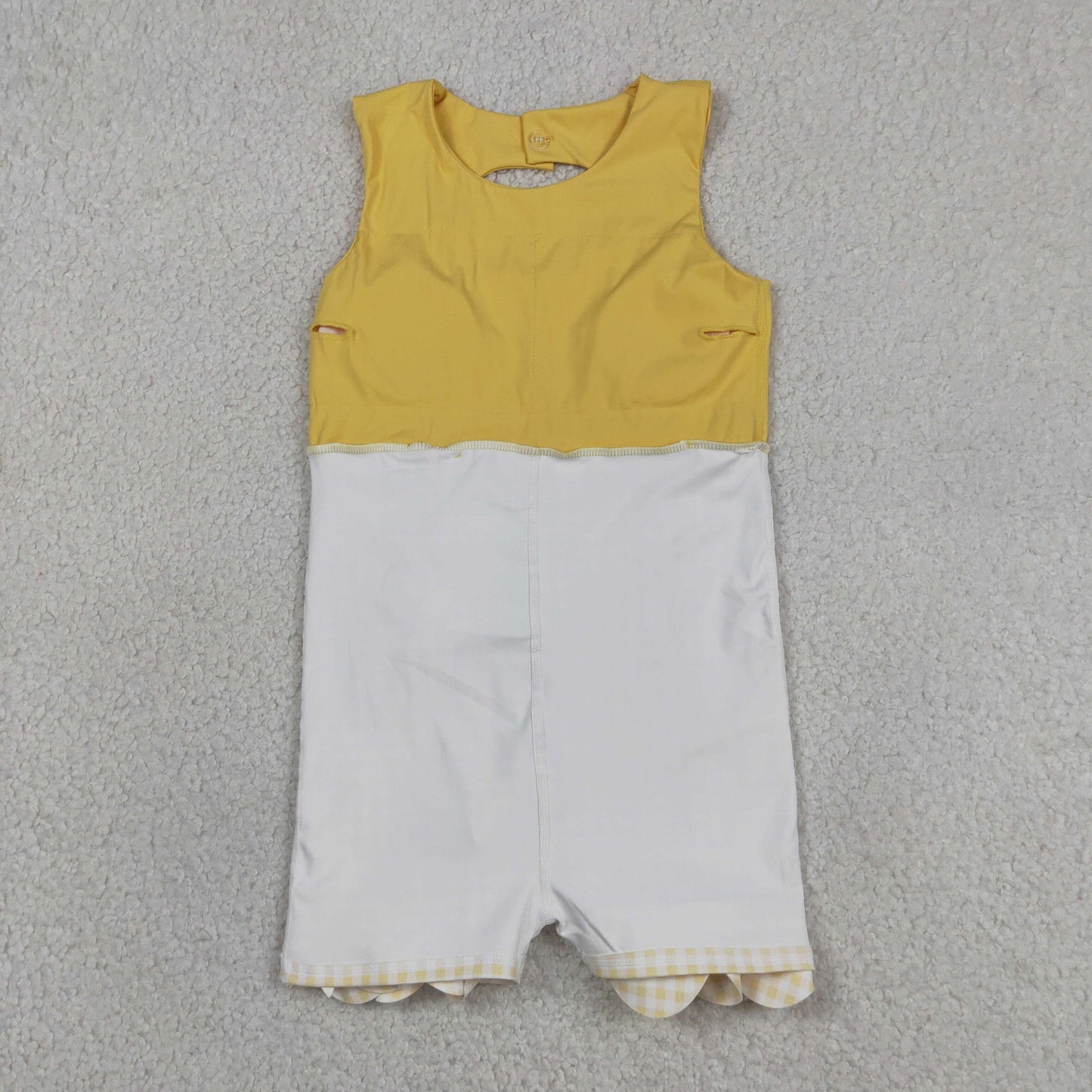 Sibling Baby Girls Kids Sleeveless Bows Yoga Scallop Shorts Dresses Clothes RTS