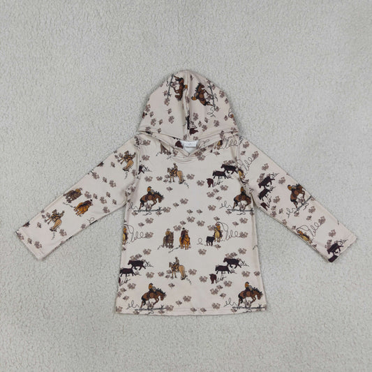 Baby Boys Kids Long Sleeves Western Hoodie Pullover Shirt Clothes RTS
