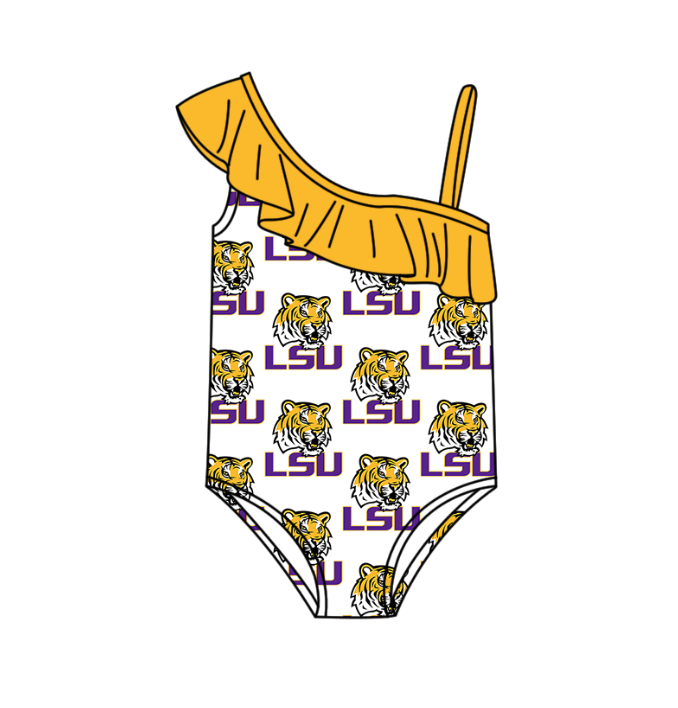 ( Moq 5 Each Style ) Baby Boys Girls Tigers Stripes Sibling Team Sets Swimsuits Clothes