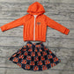 Baby Girl Toddler Zipper Hoodie Team Tops Cowboys Skirt Shorts Set Moq 5