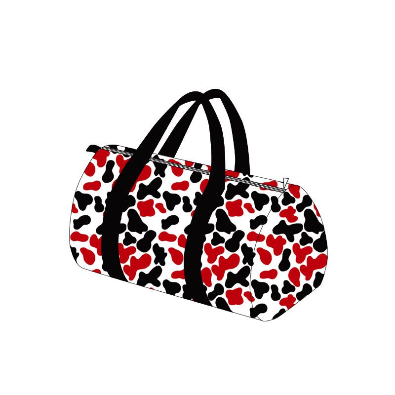 ( Moq 5 ) Preorder Toddler Kids Adult Red Black Camo Print Travel Package Gym Bag