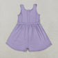 Baby Girl Sleeveless Purple Yoga Active Jumpsuit RTS