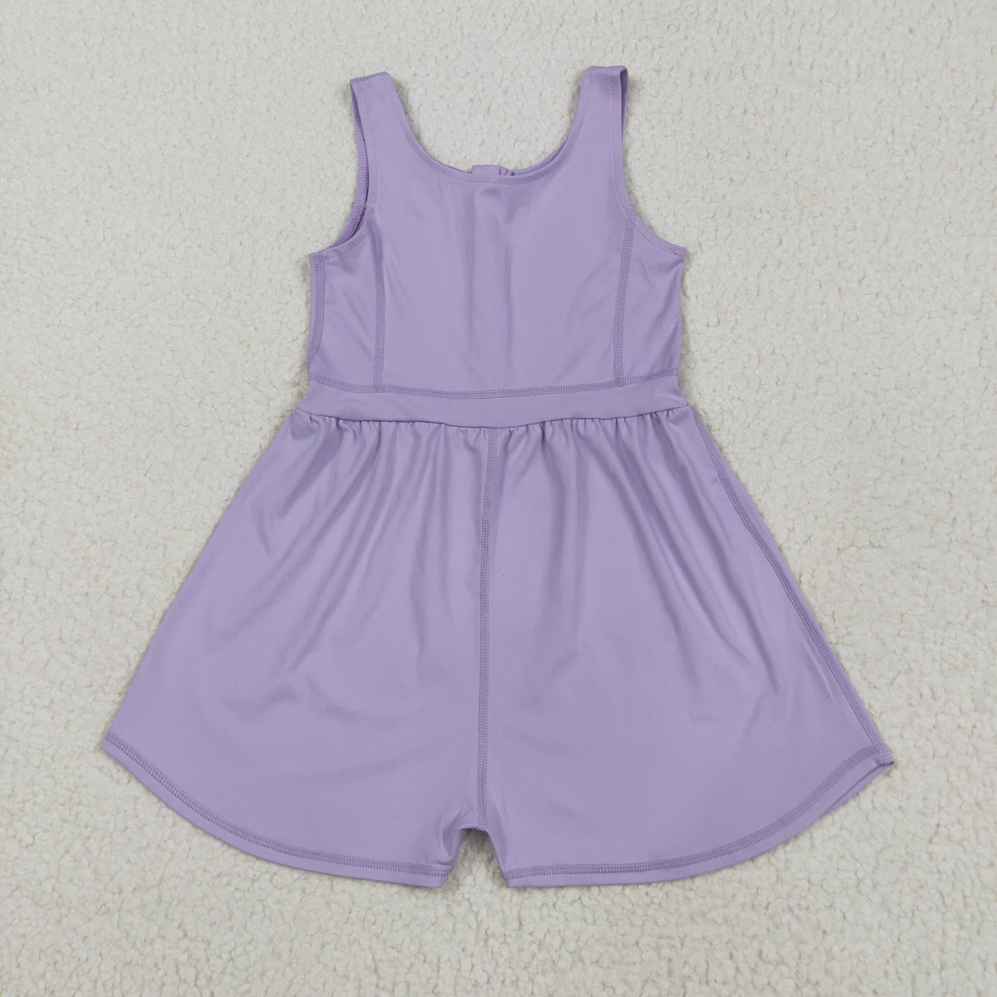 Baby Girl Sleeveless Purple Yoga Active Jumpsuit RTS